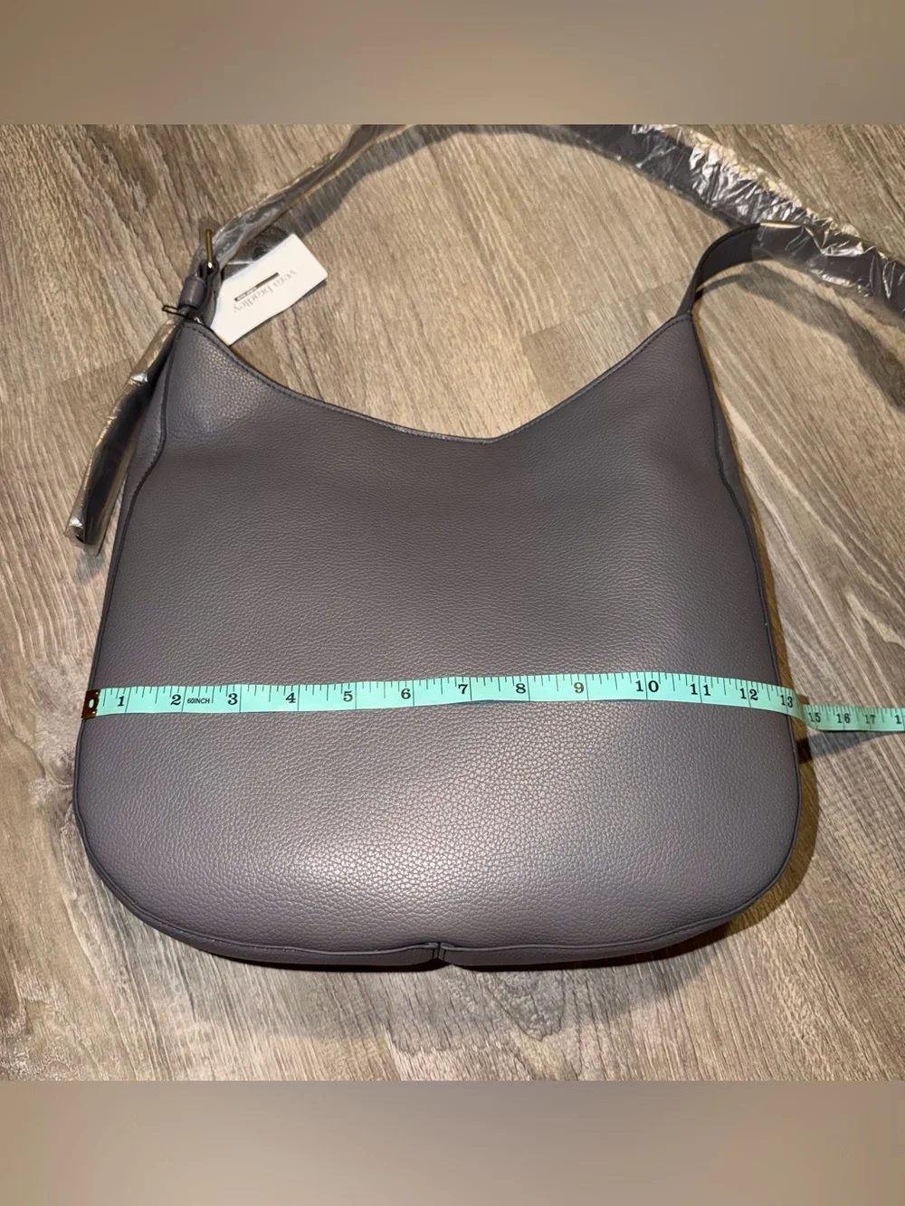 Vera Bradley Outlet Convertible Hobo Crossbody Bag faux leather Gray NWT